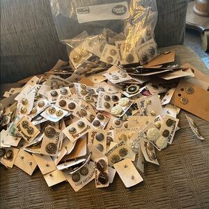 Assorted Button Art Earrings